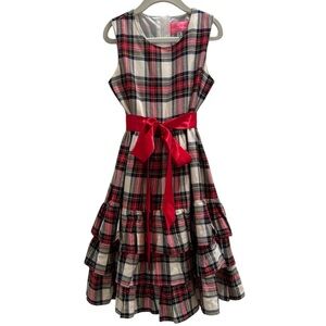 Holly Hastie Arabella Frill Plaid Tartan Dress Maisonette